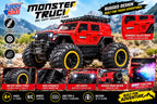 Happy Kids Monster Truck RC Car | Off-Road Stunt Toy with Spray Function, USB Type-C Charging & Shock Absorption